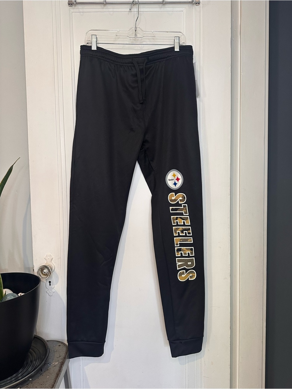 NFL Pittsburgh Steelers Black Team Apparel Jogger Pants - Picture 1 of 8